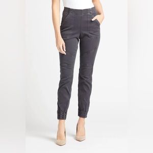 SPANX Women's Washed Black Stretch Twill Jogger Pants